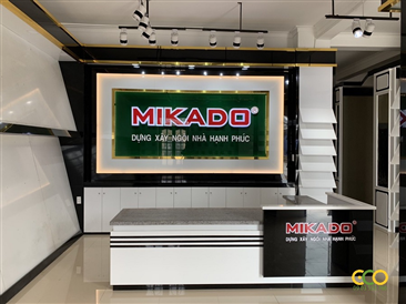 Thiết kế thi công nội thất showroom gạch Mikado