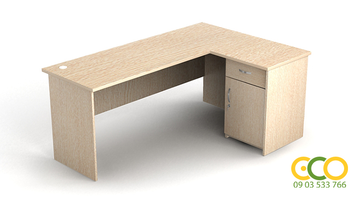 Mẫu bàn làm việc gỗ chữ L