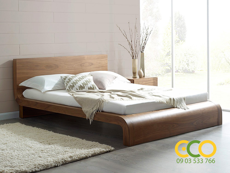 thiết kế giường ngủ gỗ công nghiệp
