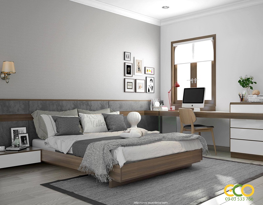 Thiết kế nội thất phòng ngủ theo phong cách tân cổ điển